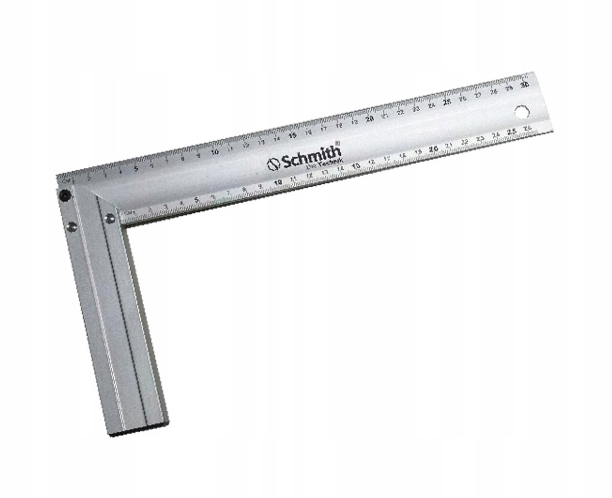 Schmith Aluminium Hoekmeetlat 350mm - Precisie voor Timmerwerk & Bouw
