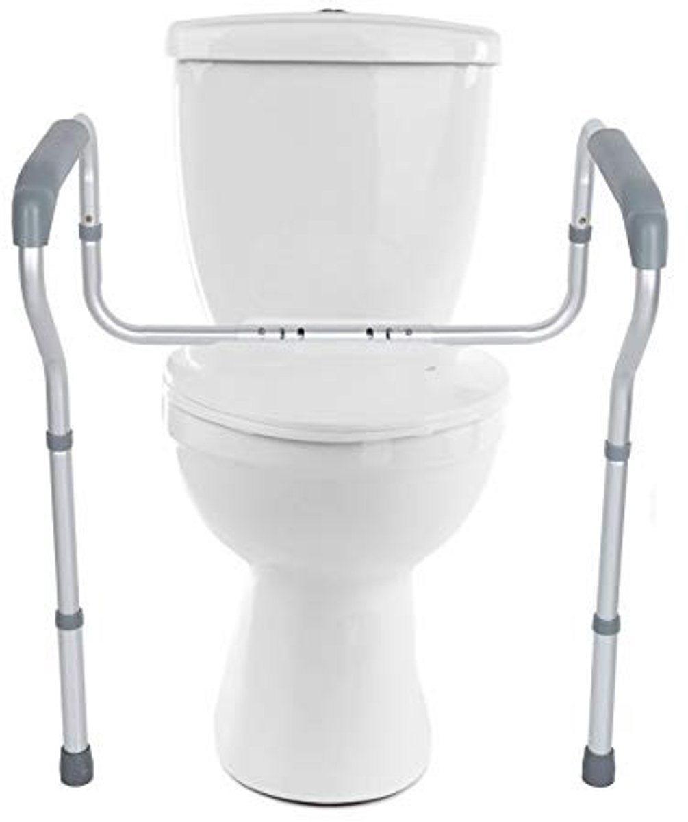 JHUBERS - Stevige Toiletvangrail met Regelbare Hoogte en Breedte