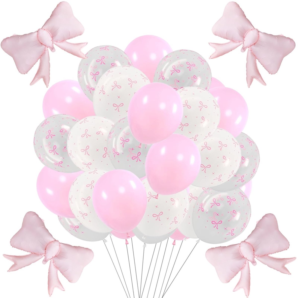 JHUBERS - 45 Stuks Roze Latex Ballonnen - Decoratie voor Verjaardagsfeesten