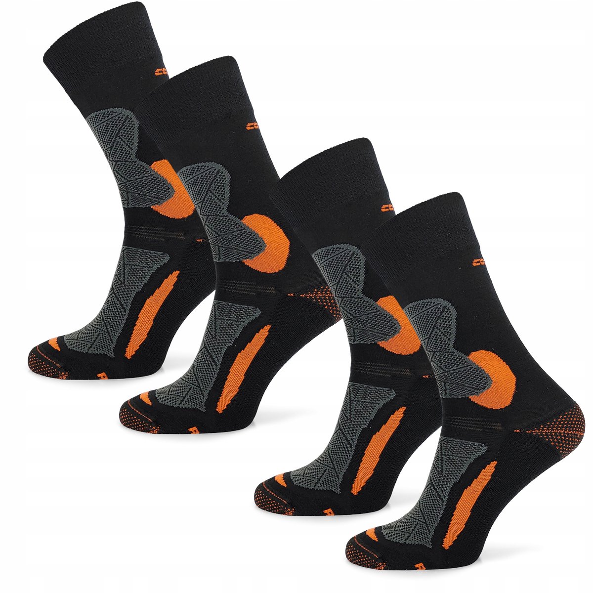 Comodo Merino Wandelsokken 70% Wol – 2 Paar Zwart