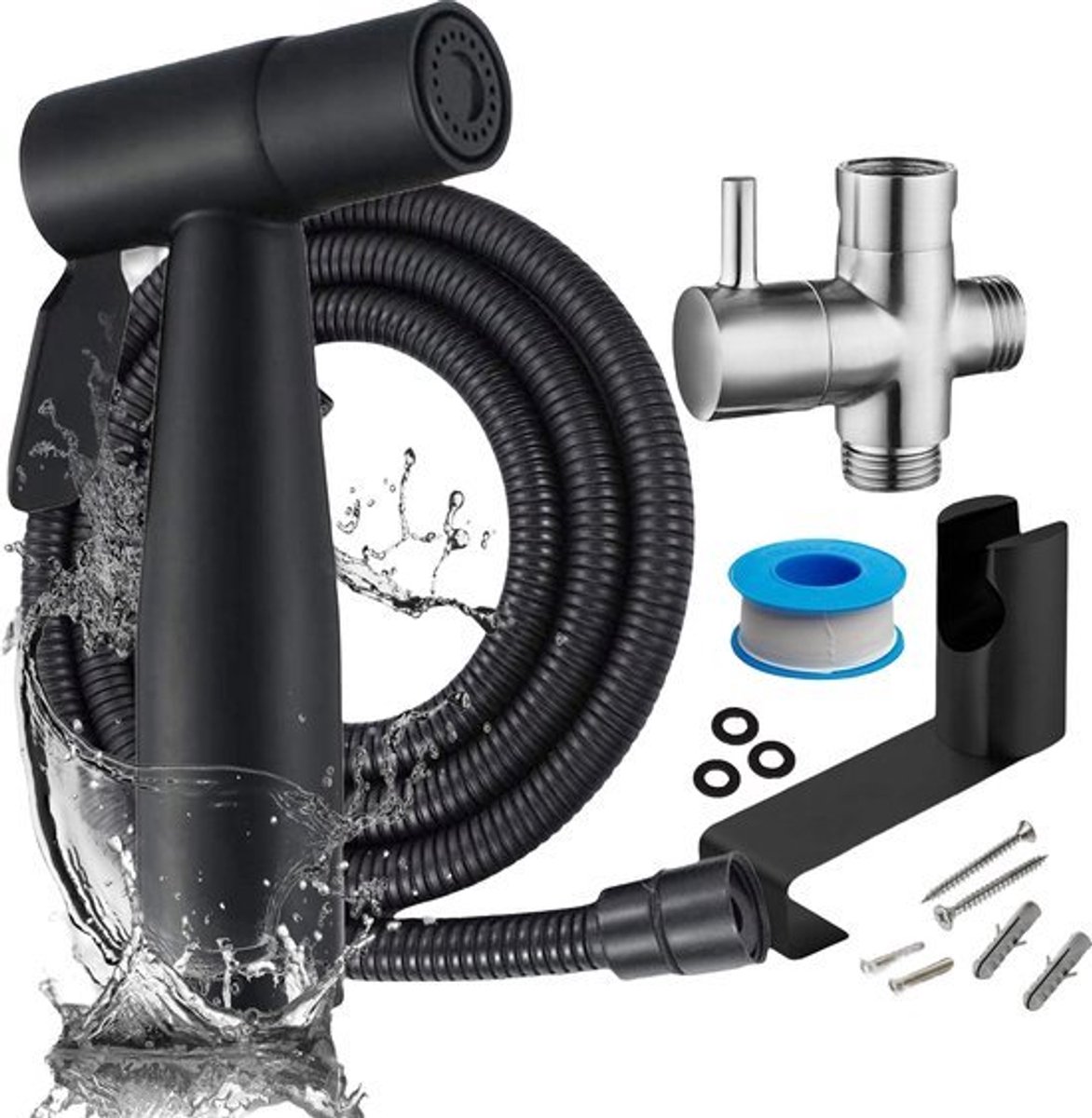 Nolad® Bidet Handdouche - Douchekoppen - Bidet - Handdouche - Zwart