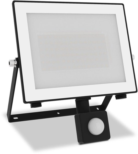 Projecteur Philips Lois - Zwart - 50W - Lumière blanche froide ; 5000K - Détecteur de mouvement - Projecteur