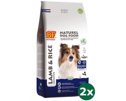 2x12,5 kg Biofood lam/rijst hondenvoer