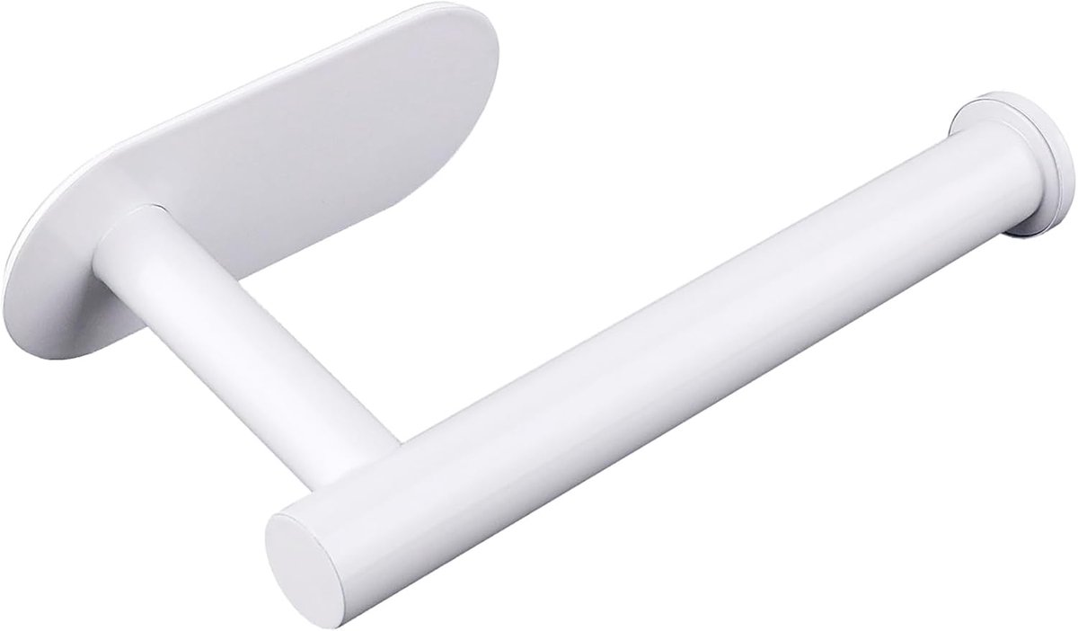 Witte Wand Toiletpapierhouder - Minimalistisch Design voor Badkameraccessoires