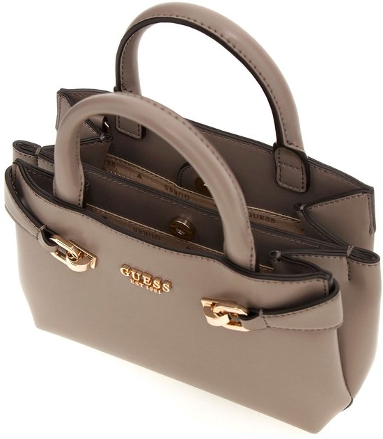 GUESS Sac à épaule bandoulière Sac à main Lorelei Mini Satchel Dark Taupe