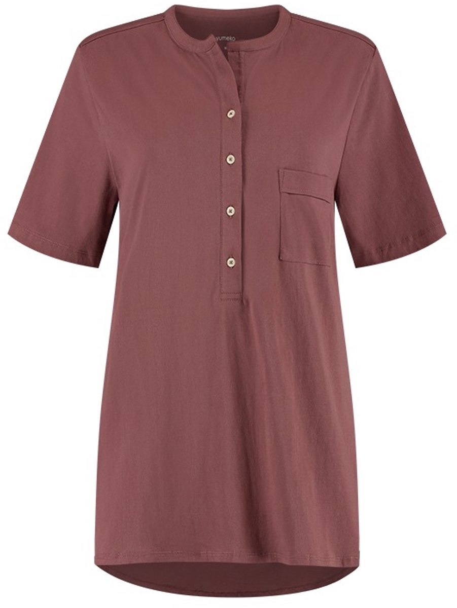 Yumeko pyjama t-shirt dames jersey evening roze m