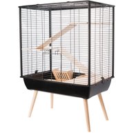 Zolux Knaagdierkooi Neo 78 X 48 Cm Staal/hout Zwart