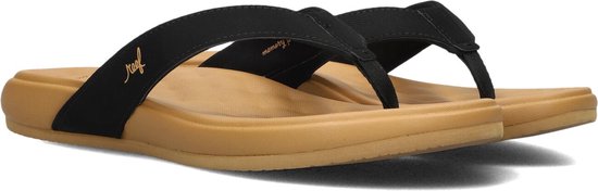 Slippers Reef CUSHION HARMONY BLACK /TAN pour femme - noir/tan