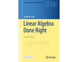 Omslag van Undergraduate Texts in Mathematics- Linear Algebra Done Right