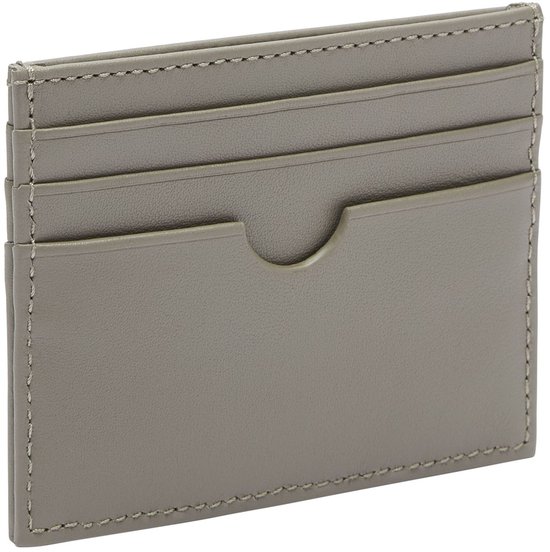 LIEBESKIND BERLIN Cuir Étui pour carte de crédit Soft Nappa Card Holder Neutral Gray Taupe
