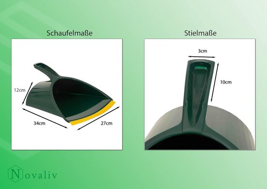 Klauwbezemset 30 cm kunststof met telescopische steel veegset gebogen borstels tuinbezem straatbezem veegbezem (bezem + stoffer en blik set klauw handborstel, 30 cm) van SIDCO — afbeelding 5