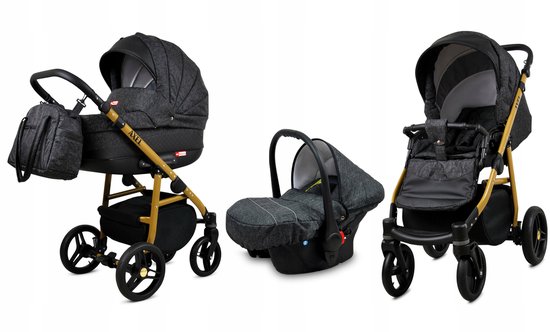 BabyLux Kinderwagen 3in1
