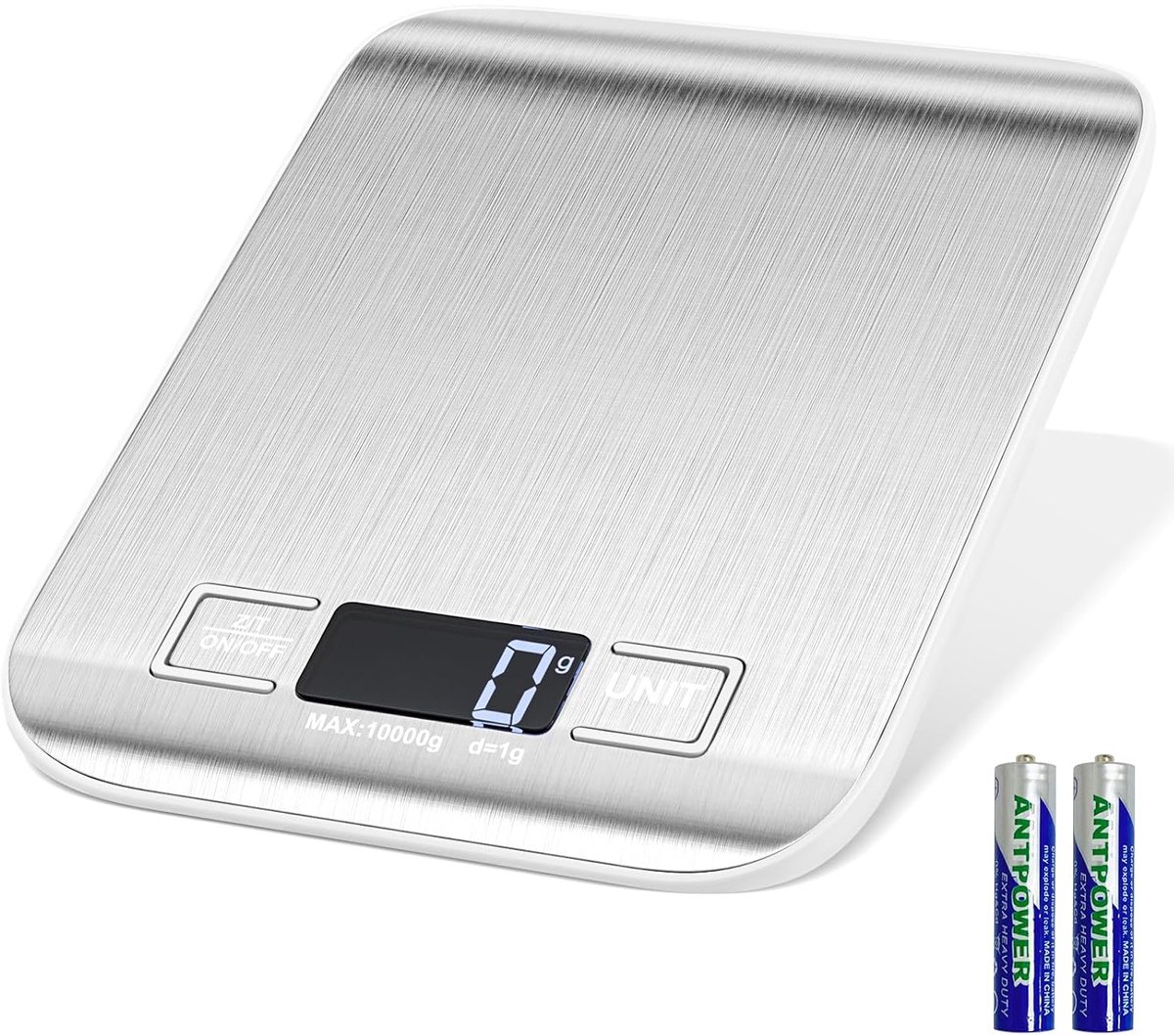 Digitale Keukenweegschaal 10 kg – Precisieweegschaal met LCD Display en Tarra-Functie