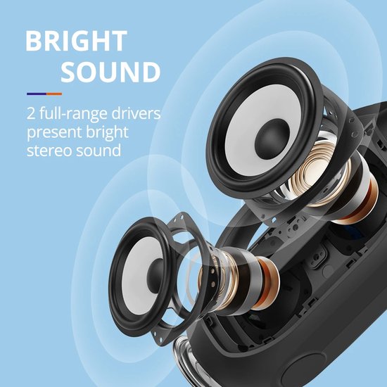 MazrekuHome® Bluetooth speakers - Draadloos - Partybox - Bluetooth 5.3 - 24 uur speeltijd - 40 Watt -Zuiver geluid - Stereo van MazrekuHome — afbeelding 4