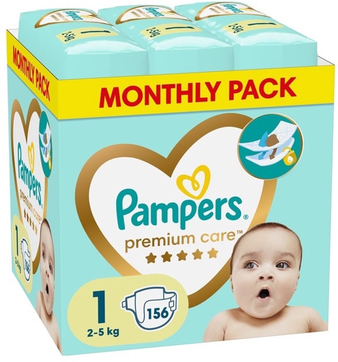 Pampers Premium Care Maandbox maat 1