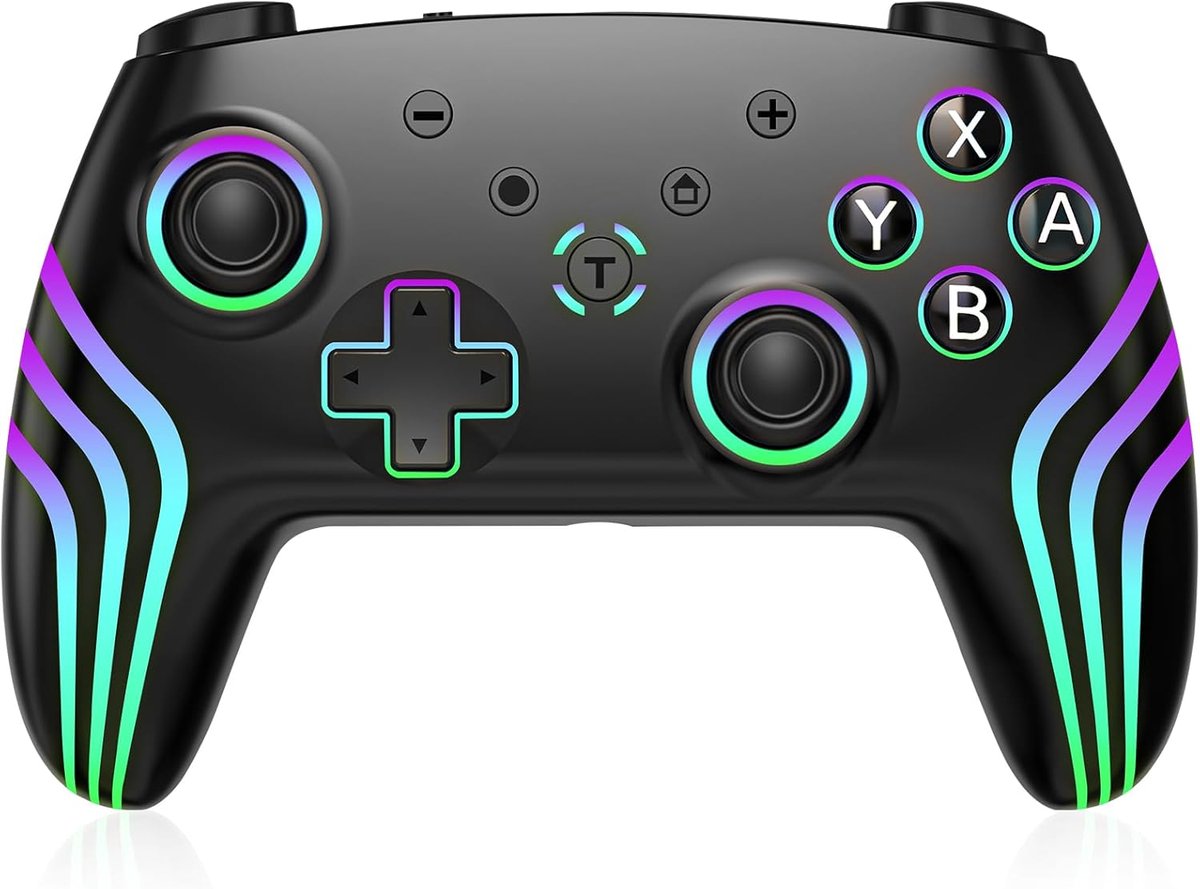 Aanpasbare RGB Switch Controller met Nauwkeurige Joysticks en Draadloze Functie