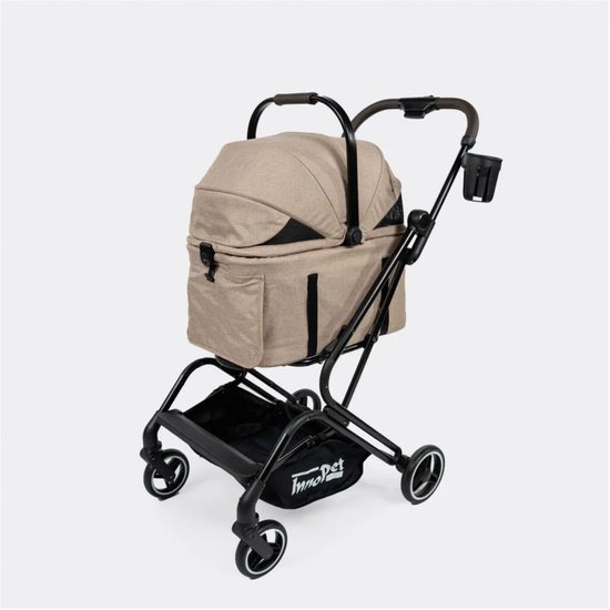 Innopet Hondenbuggy Nomad - Hondentrolley - 78x51x109 cm Taupe Zwart