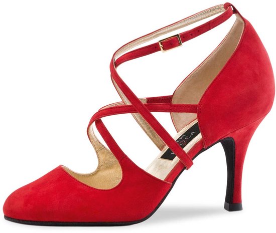 YCALCP Vrouwen Latijnse Dansschoen Gesloten Teen Professioneel Standaard Ballroom Salsa,272-Zwart-6CM,37.5 EU