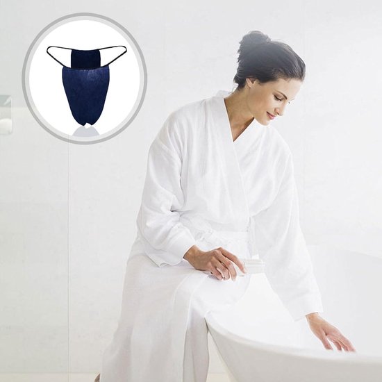 TUONYIS 30 stuks wegwerp tanga wegwerp broekjes mannen, string zacht, voor mannen spa, tanga ondergoed, dagelijks gebruik en andere lichaamsverzorging, zwart, One size