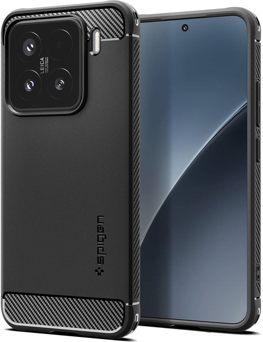 Spigen Rugged Armor Backcover voor de Xiaomi 15 - Matte Black