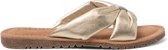 Lazamani - Slippers Edita pour femme en Cuir Gold - Pointure 39
