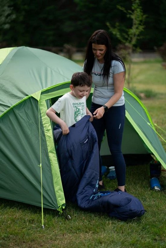 Husky mummyslaapzak voor kinderen Magic -15°C Mustard 2024 150-180 cm - Blauw-Geel van Husky — afbeelding 3