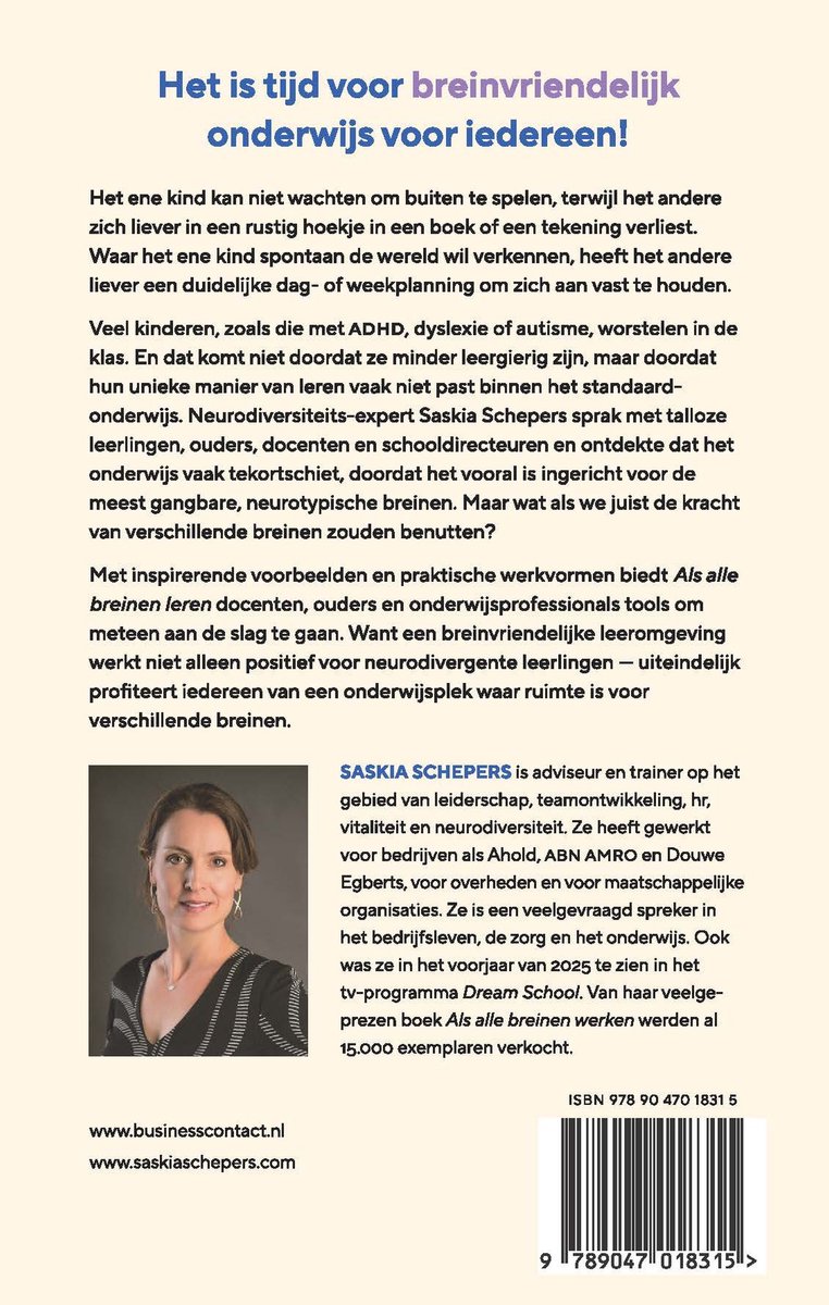 Als alle breinen leren - back cover