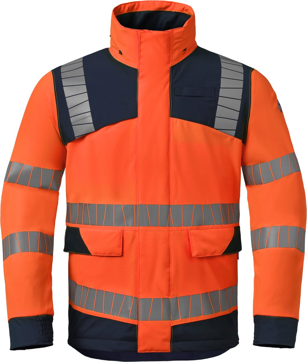 HAVEP Parka High Vis 50423 - Fluo Oranje/Indigo Blauw - 2XL