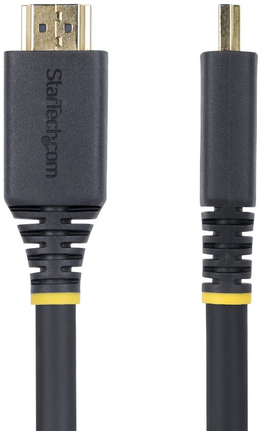 Câble HDMI haute vitesse StarTech.com certifié Premium de 7 m, 4K 60 Hz/1440p 144 Hz, HDR10/HDCP 2.2/ARC, 18 Gbit/s, câble HDMI 2.0 UHD pour téléviseur/moniteur/écran, Manteaux TPE