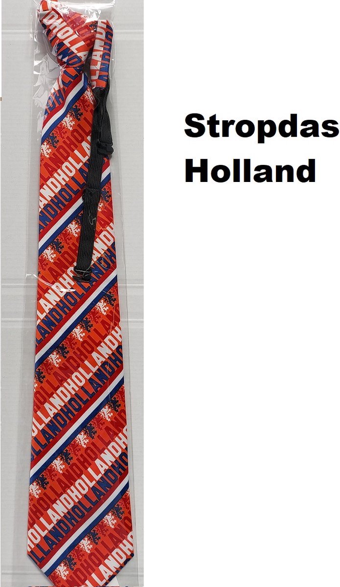 Luxe Stropdas oranje Holland - Nederland Hollands EK Voetbal thema feest Koningsdag Sport festival