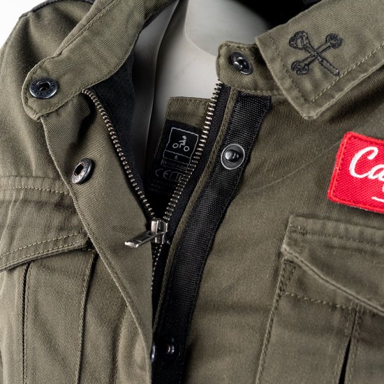 Combinaison textile moteur TRENDA femme 42 Kaki par MOTOBLOUZ