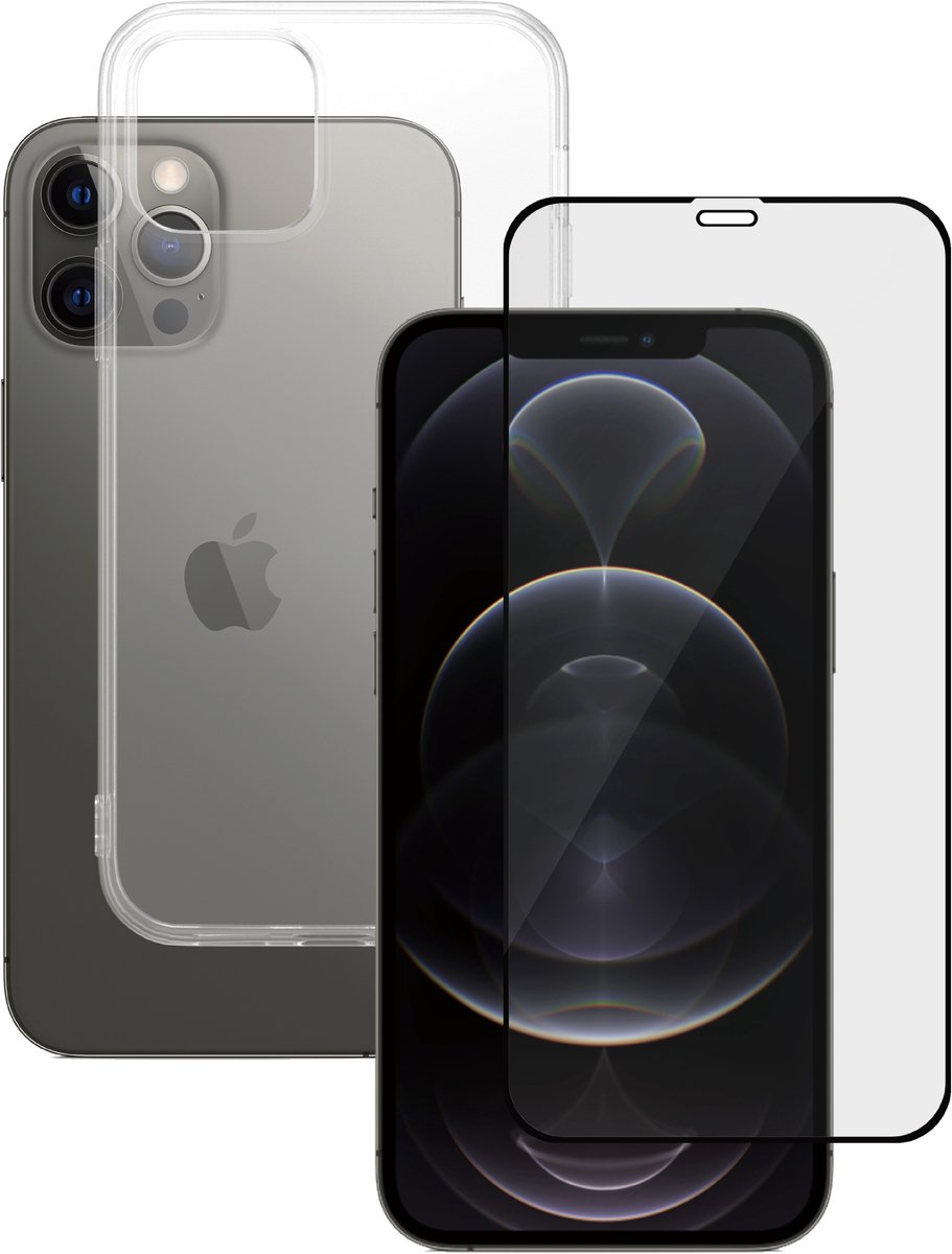 PanzerGlass SAFE Hoesje voor Apple iPhone 12 / 12 Pro + Screen Protector - 2 in 1 (1 x Hoesje + 1 x Screen Protector) (Transparant Hoesje)