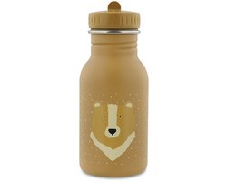 Trixie Drinkfles - Mr. Bear - RVS Waterfles voor kinderen - 350 ml - Lekvrije Fles - Bruin - Beer