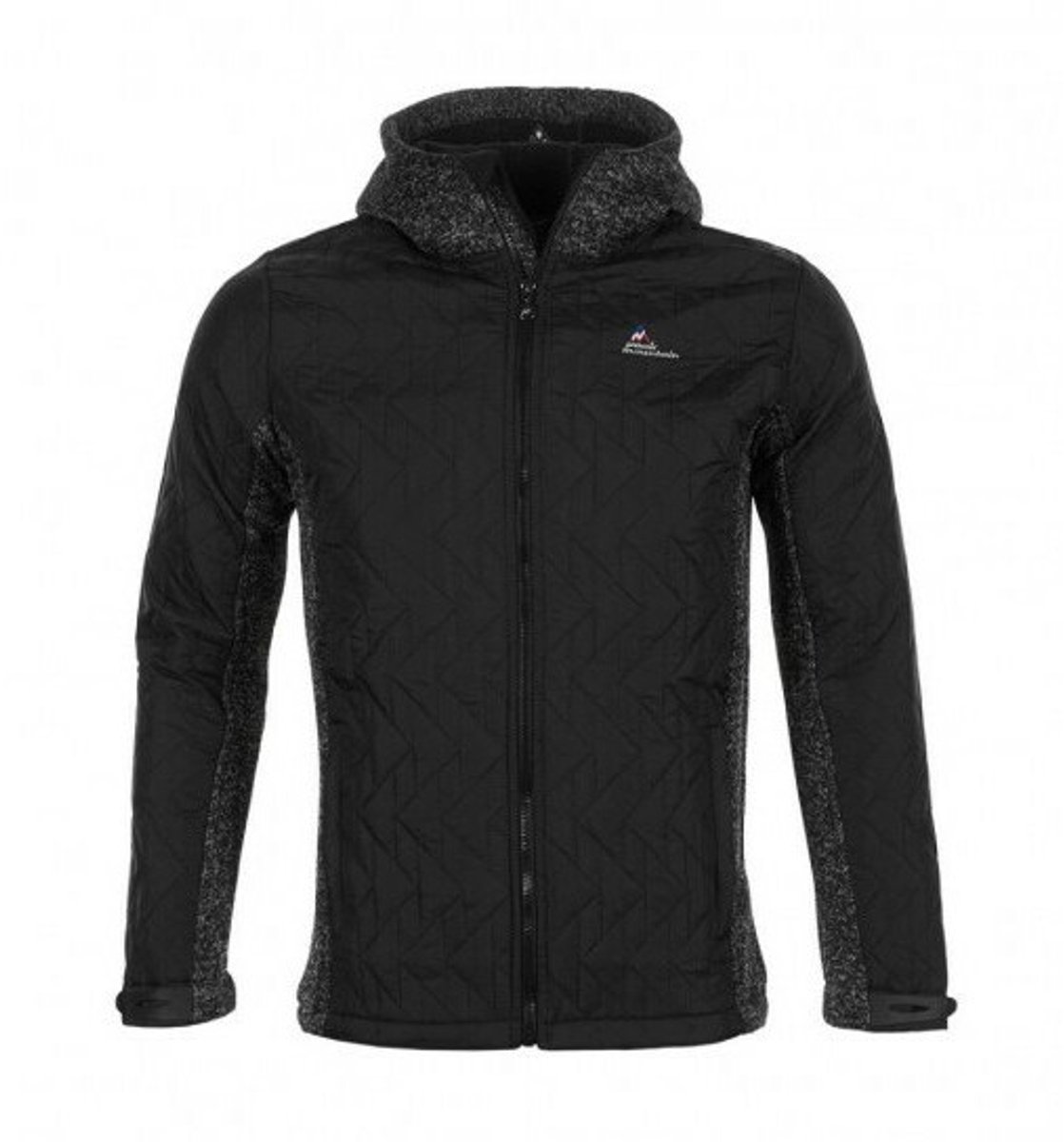 Gewatteerde fleecejas Peak Mountain Cava Zwart