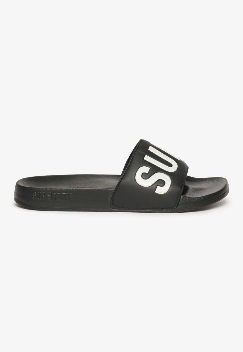Superdry Core vegan badslippers Dames Slippers Zwart