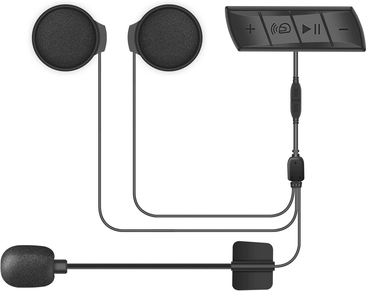 Bluetooth Motorhelm met Handsfree en FM-Radio voor Skiën, Paardrijden en Klimmen