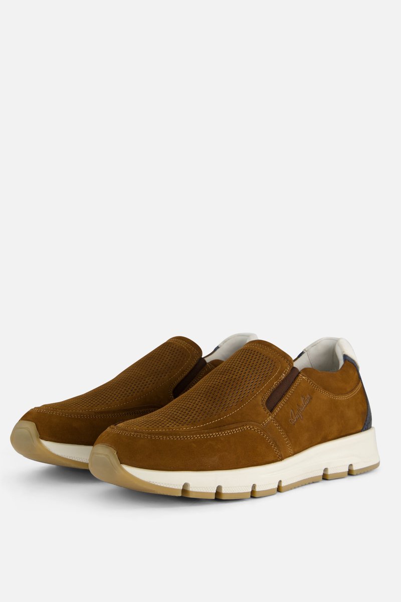 Australian Eagle Instappers cognac Nubuck - Maat 44