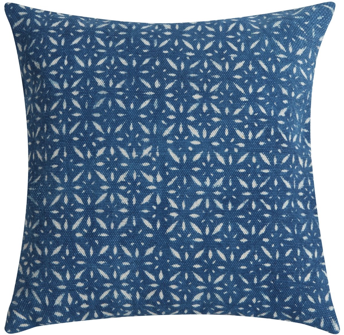 Linen & More Batik Kussen | 60 X 60 | Sierkussen Voor Woonkamer Of Slaapkamer Blauw