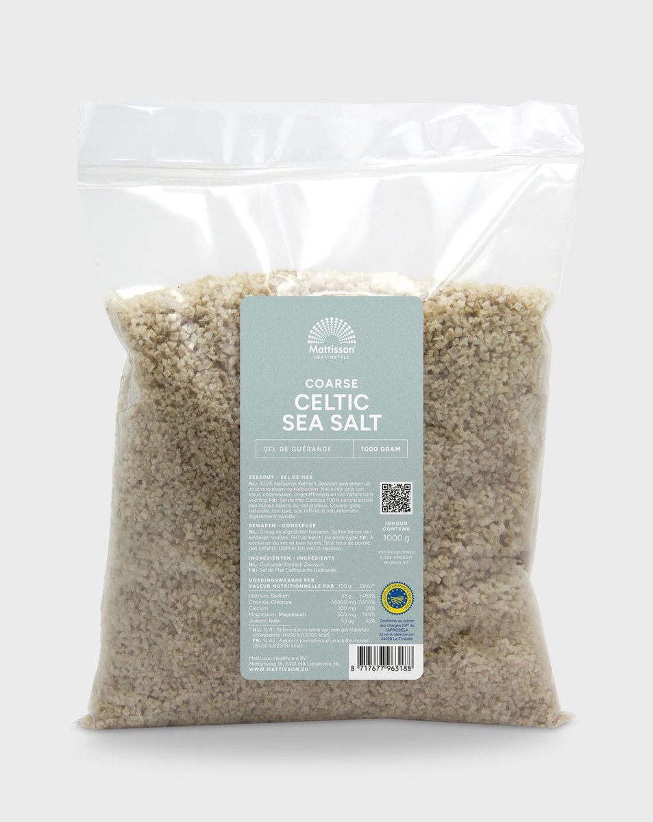 Goedkoopste Mattisson - Keltisch Zeezout grof - Celtic Sea Salt - Navulzak 1 kg