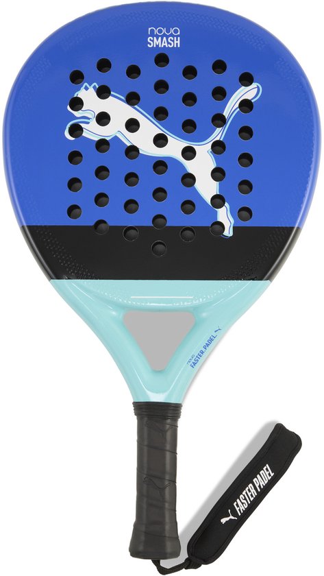 PUMA NOVA PADEL SMASH Unisex Padelracket - Vivid Blue-PUMA Black-Safe Lake-PUMA White