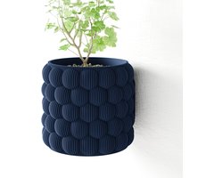 Fleuriek - Hangende bloempot voor plantenmuur - Decoratieve plantenhangers voor verticale tuin binnen, plantenpot - D15 cm - Blauw