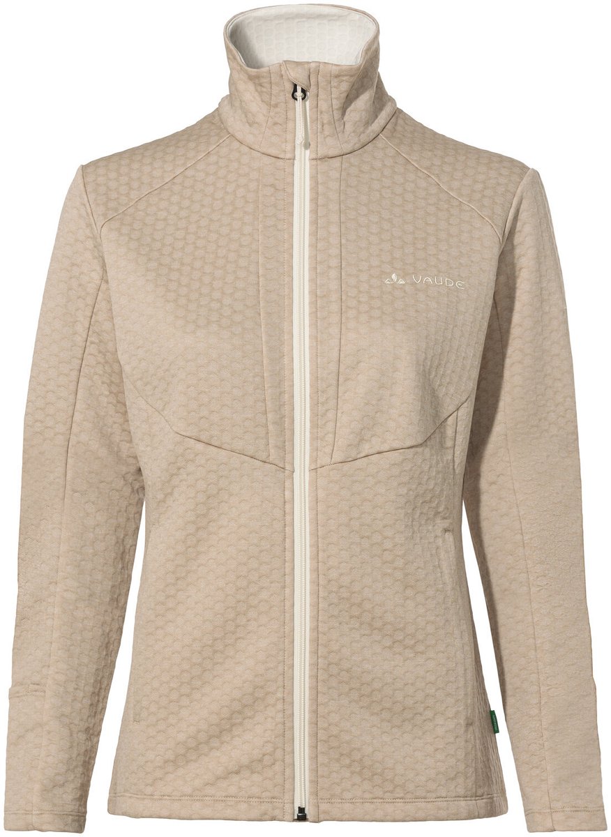VAUDE Skomer Hiking SC Jas Fleece Jas Dames Outdoor Sportjassen Niet-waterdicht Niet winddicht Fleece Regular fit Wit