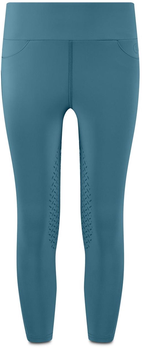 Kentucky Horsewear - Rijbroek Miami – Meisjes – Rijlegging met Knee Grip – Smaragd – Maat 150 – Ademend & Elastisch