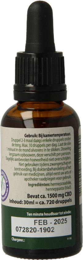 Jacob Hooy CBD Olie 5% 30 ml