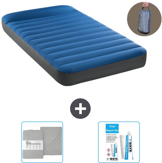 Lit Gonflable Intex Deluxe Rest Bed Fiber-Tech 1 Place 191x99x42cm Avec Pompe Intégrée