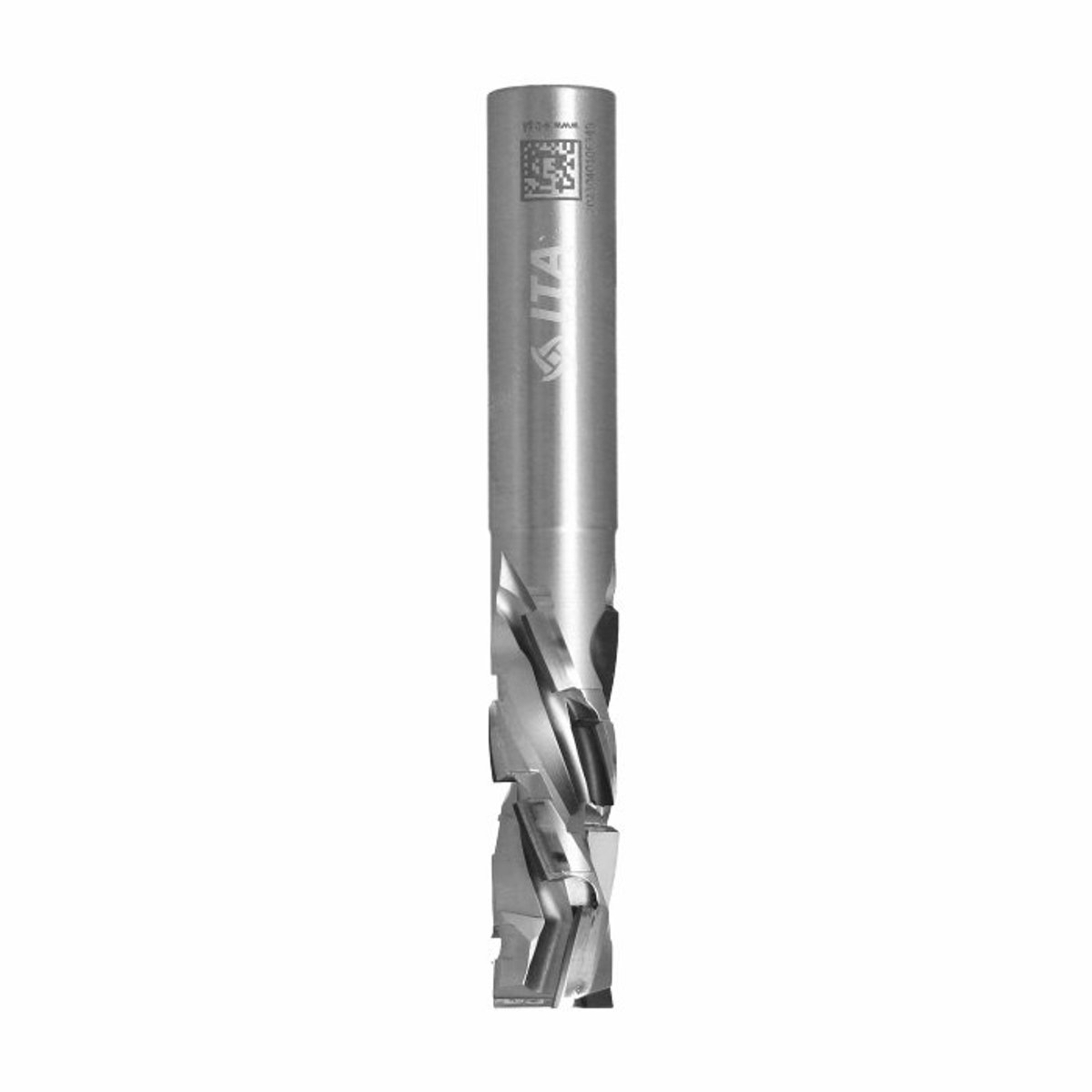 Diamantfrees NESTING, negatief, Z3+1 D=12 I=35 L=85 S=12x40RH (13+1PCD) H=2.5, 3 helix wings, Densimet body