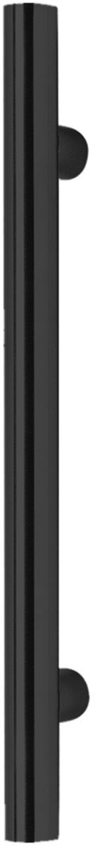 Deurgreep Zwart Rond - Lengte 35 cm - H.o.h. 20 cm - RVS