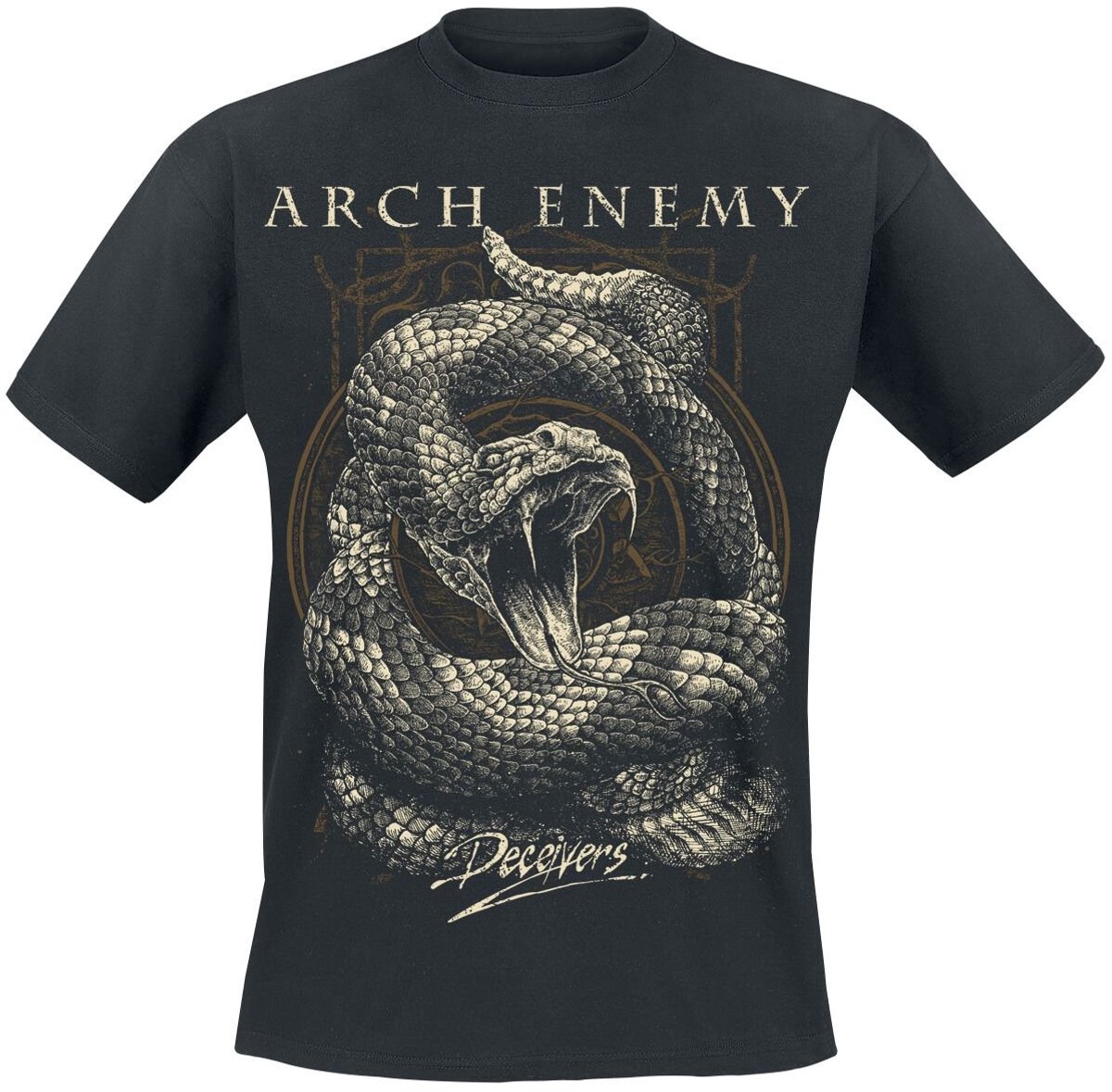 Arch Enemy Deceiver Snake Heren T-shirt - zwart - L