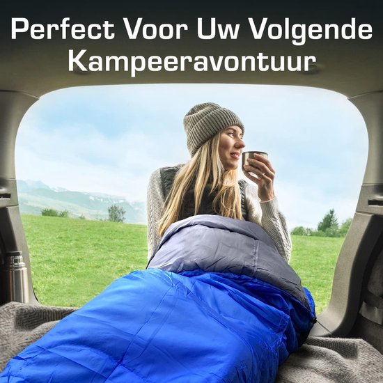 Mummy Slaapzak voor Kamperen: 3-4 Seizoenen, Waterafstotend en Warm — afbeelding 2