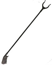 Afvalgrijper/vuilnisgrijper - zwart - lange steel - 83 cm - zonder te bukken - oppaktang